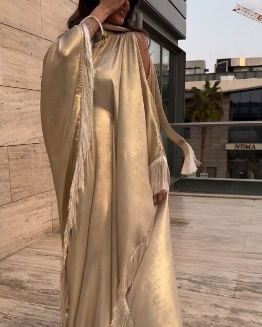 Tassel golden gown