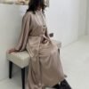 Nude silky gown